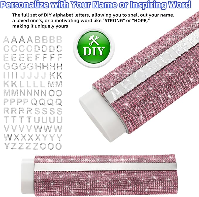 Pill Case for Purse Bling 7-Day Pill Organizer Weekly Compact Medicine Containers Travel Medication Box Holder for Traveling Women(Pink)