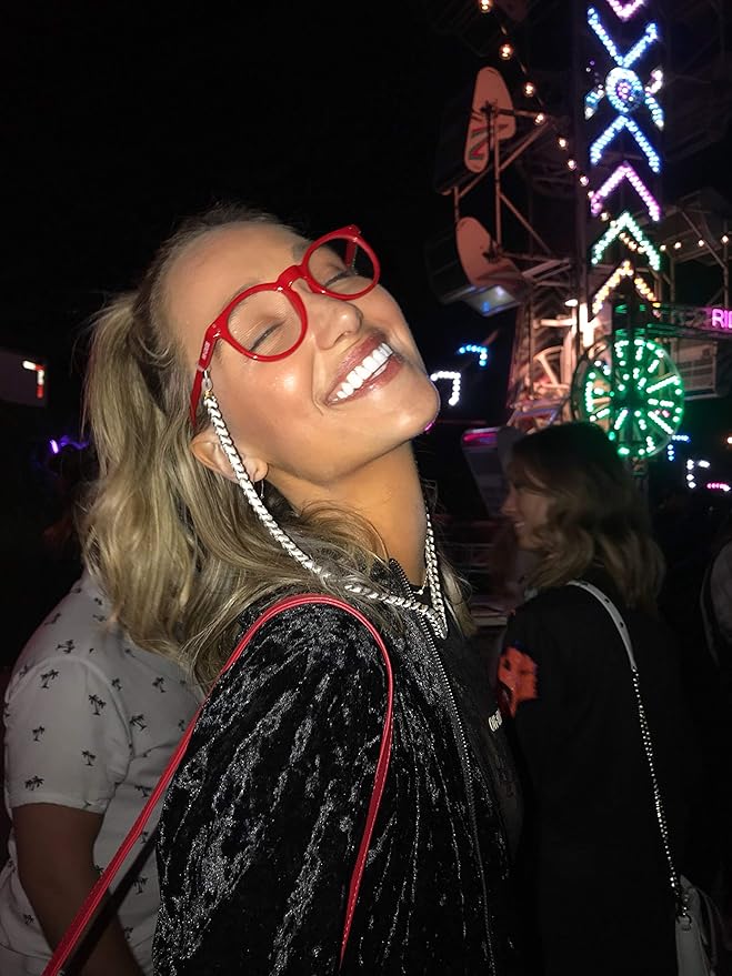 HI-LITES Smiley Special Effect Light Changing/Light Diffraction Glasses - Smiley Face Effect Lenses - Designer Style