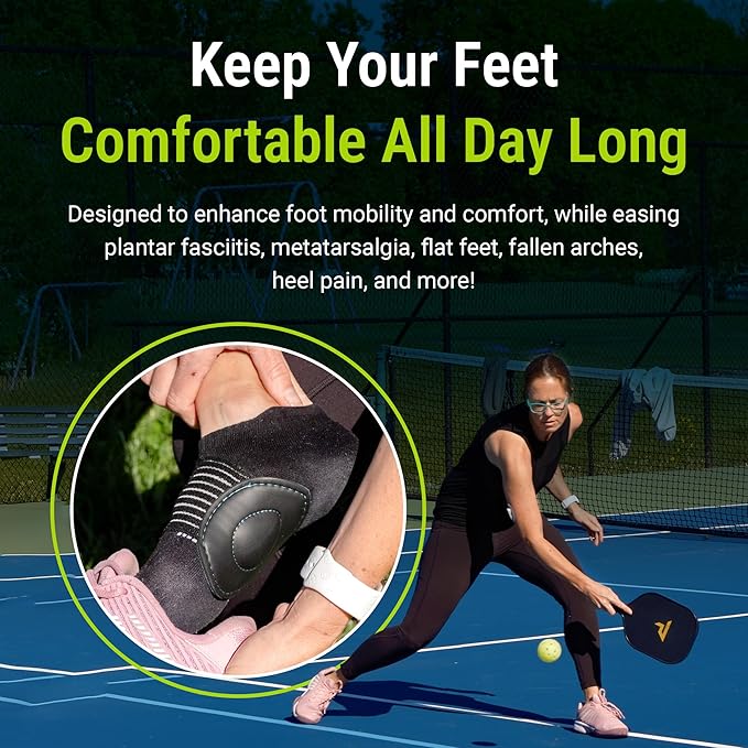 Strutz 2 Pack Sole Angel - The Original Patented Arch Support and Compression Technology - Plantar Fasciitis Support - Ease Discomfort and Improve Mobility - Metatarsal Foot Pads for Women and Men
