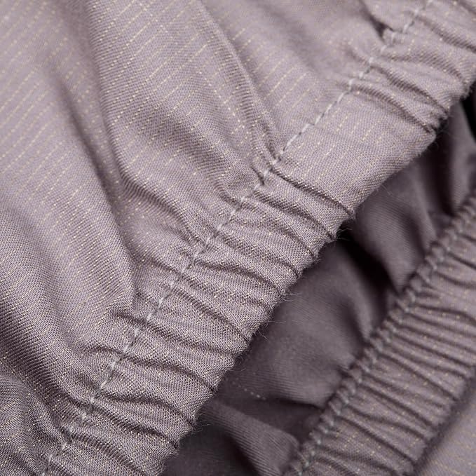 Grounding Sheet Twin,10% Conductive Silver, 90% Organic Cotton, Grounding Fitted Sheet, Earthing Sheet, 400 Thread-Count Luxurious Feel, Better Sleep, Grounding Sheets (Grey, Twin)