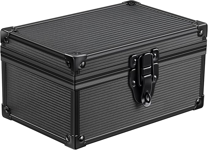 Faraday Box for Car Keys, Car Key Fob Signal Blocker RFID Blocking Protector, Secure Anti-Theft Shielding Cage for Keyless Entry (Black Striated)
