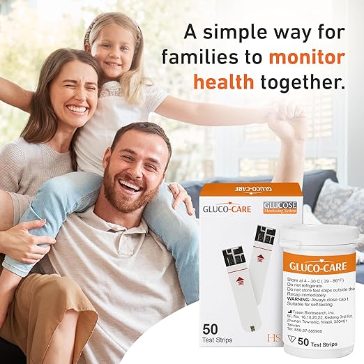 Glucose Test Strips 50/bx, High Acuracy and Fast Results, Diabetes/Sugar Testing