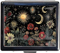 7 Day Travel Pill Organizer with Mirror Shiny Silver Chromed 8 Compartment Pill Box for Vitamins and Medications Compact and Stylish Medicine Case (The Beautiful Scenery at Night)