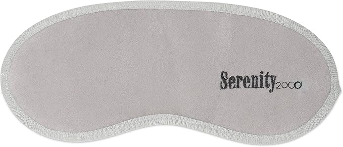 Serenity 2000 | Magnetic Therapy Eye Mask for Improved Sleep, Pain Relief and Wellness - Contains 12 Magnets, Gray