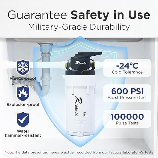 8GPM High Flow Whole House Water Filter - 3-Stage Iron/Sediment/Rust Remover, -11°F Freeze-Proof & 600PSI for Well/City, DIY 15-Min Install, Self-Cleaning Valve, RV/Cabin Ready