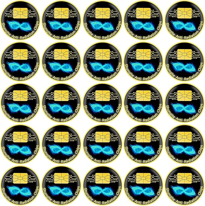 25 Pieces Cell Phone Blocker Protection Neutralizers Stickers for Smart Phones Tablets Laptops Computer WiFi Priner TV Electronic Devices Black