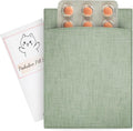 Peekaboo Pill Sleeve Cute Birth Control Case Soft Cotton Fabric Privacy Cover for Your Birth Control Pill Case Pouch for 4' x 3' Packets (Sage Green)