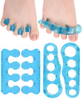 DR. JK- ToePal Gel Toe Separator, 2 Pairs, Toe Spacers, Toe Straightener, Hammer Toe Straightener, Toe Spreader, Toe Stretcher, Toe Corrector for Women and Men, Bunion Corrector, Mother's Day Gift