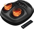 FSA Eligible HSA Foot Massager with Heat [Remote Control], Shiatsu Foot Massager Machine with 5 Compression Levels, Electric Feet Massager for Foot Pain Relief, Gifts for Elderly Senior Parents