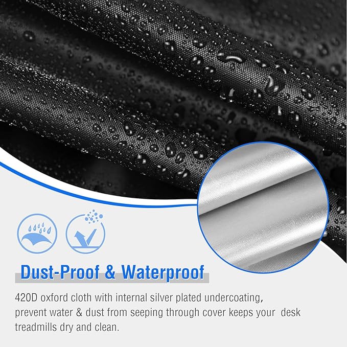 Under Desk Treadmill Cover, Dust-Proof Walking Pad Cover, Waterproof Protective Cover for Walking Treadmill Office Under Desk(Cover Only)