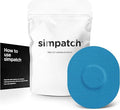 SIMPATCH Universal Adhesive Patch (25-Pack) – Waterproof Adhesive, CGM Patches (Blue)