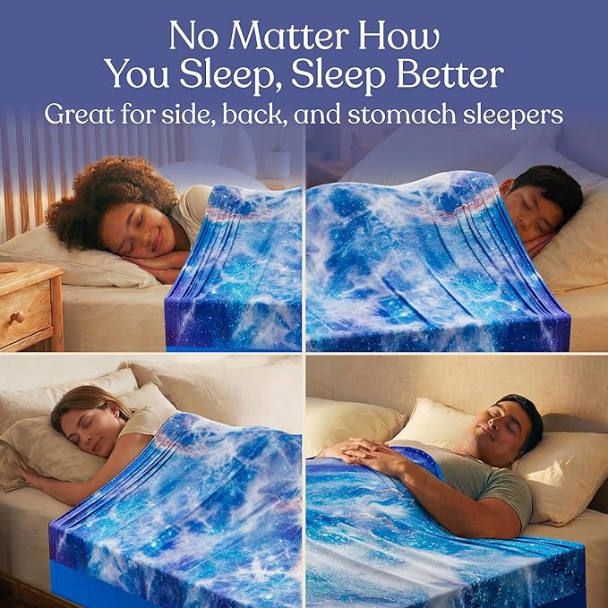 Deep Pressure Sensory Bed Sheet – Full Sensory Compression Sheet Breathable Sleep Pod Blanket for Better Sleep Support – Calming Compression Blankets for Kids and Adults Starlight Sky