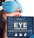 Heated Eye Mask for Dry Eyes - Microwavable Moist Heat Eye Compress for Stye Relief, Warm Eye Compression Pad for Dark Circles, Puffy Eyes & Dry Eye Therapy, Reusable Heating Eye Mask