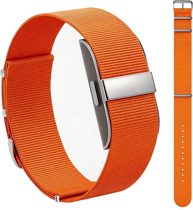 Nylon Strap Compatible with Hume Band - Soft Woven Breathable Replacement Strap Bands for Hume Health Band - 24/7 Wear, Adjustable Sport Wristband - Metal Buckle & Loop Closure for Secure