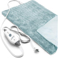 Pure Enrichment PureRelief Deluxe Heating Pad (12" x 24"), Full Body Therapy Pad with 4 InstaHeat Settings, Soft Machine-Washable Microplush Fabric and 2-Hour Auto Safety Shut-Off (Sea Glass)