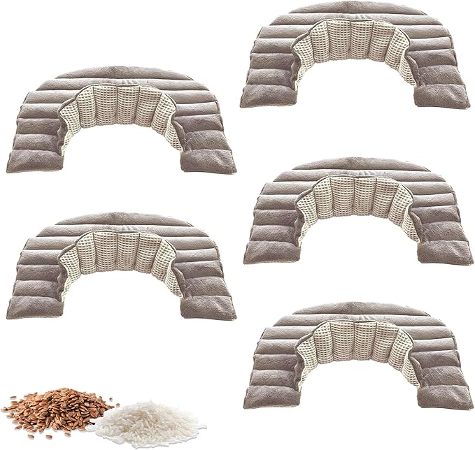 Heating Pad Solutions - Microwavable Neck & Shoulder Relaxer - Upper Back & Neck Heating Pad - Reusable Hot Pack - 5 XL Packs