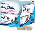 TRUEplus Soft Tabs Glucose Tablets, Chewable, Chocolate Marshmallow Flavor, 16g Fast-Acting Carbohydrates, Fat Free, Gluten Free, Raise Low Blood Sugar and Boost Energy, 4 Count, 12 Packs
