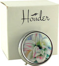 Designer Pill Box by Houder - Decorative Pill Case with Gift Box - Carry Your Meds in Style (Lilly)
