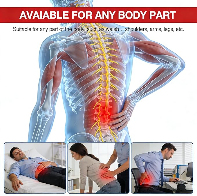 Red Light Therapy Belt for Body, Portable 660nm & 850nm Near Infrared & Red Light Therapy Device Features 4 Timer Modes for Back Waist Calves Arms for Women and Men（Micro Black）