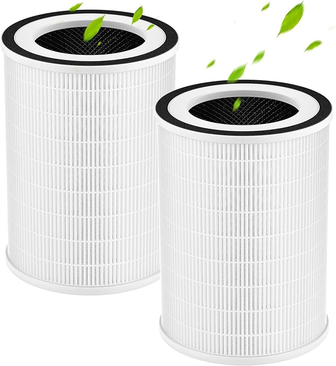 KILO Air Purifier Filter Replacement Compatible with Afloia KILO, KILOPLUS, KILO PRO, MIRO, MIRO PRO And MORENTO MR-Kilo, Kalo HEPA 13 Filter, 3-Stage Filtration System, 2 Pack