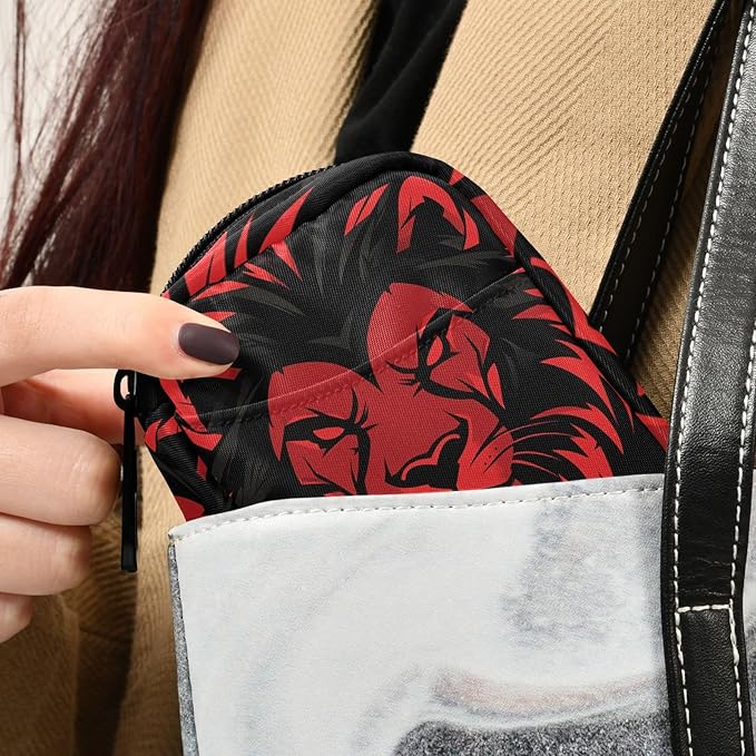 Red Lion Head Travel Pill Organizer Weekly Small (Cute) Pill Box 7 Day Pill Case Vitamin Holder Pill Bottle Organizer