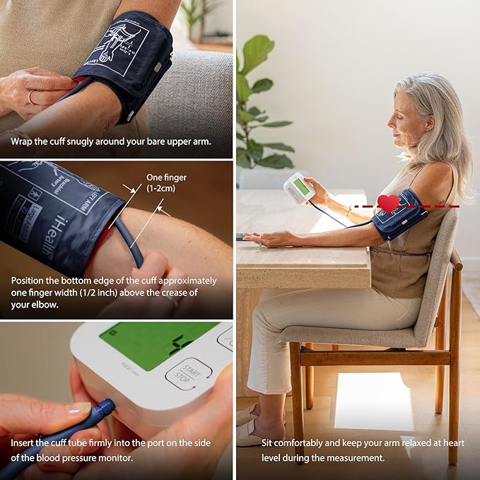 iHealth Extra Large Adult Replacement Blood Pressure Cuff for Big Arms (16.5"-18.9", 42-48cm), Compatible for iHealth Track Smart Upper Arm Blood Pressure Monitor, Cuff Only