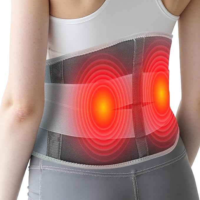 Cordless Heating Massage Pad Customizable Pain Relief with 3 Heat 3 Vibration 3 Timer Settings Wearable and Rechargeable for Back Menstrual Cramps Thoughtful Unisex Gift