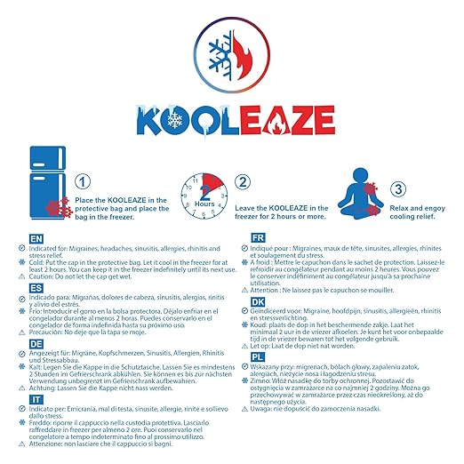 KOOLEAZE Reusable Gel Ice Pack Sleeves for Hot and Cold Therapy – Multipurpose Support | Pain Relief, Swelling Reduction, and Injury Recovery - Wrist