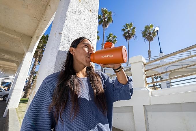 LifeStraw Go Series — Insulated Stainless Steel Water Filter Bottle for Travel and Everyday Use Removes Bacteria, Parasites and Microplastics, Improves Taste, 1L Nordic Noir