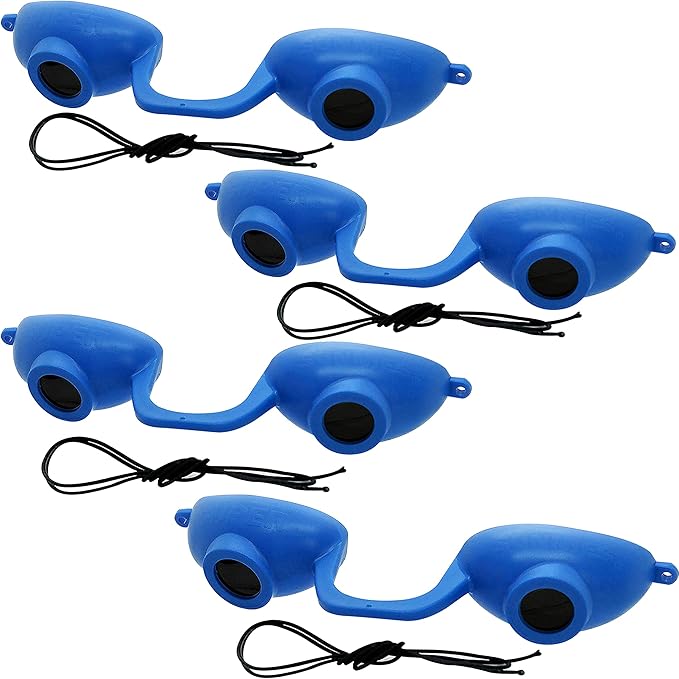 Super Sunnies EVO FLEX Flexible Tanning Bed Goggles Red Light Therapy Eye Protection UV Glasses, FDA Compliant - 4 Pack