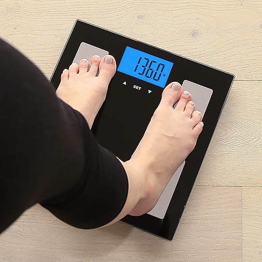 Escali Complete Health 2.0 Body Composition Scale with Bioelectrical Impedance Analysis Technology, Measures Body Fat Percentage, Body Water, Lean Muscle & Total Bone Mass, Black