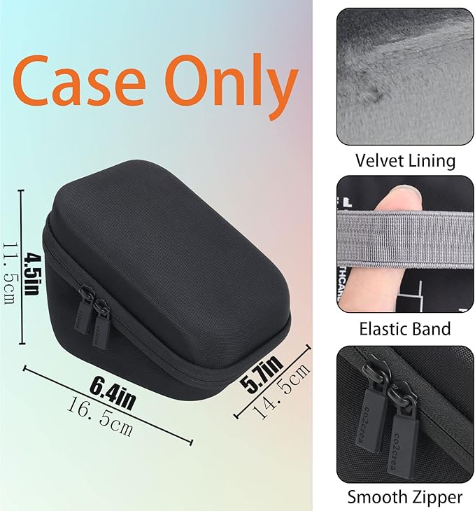 co2CREA Hard Case for OMRON 5 Series BP742N / Bronze BP5100 Upper Arm Blood Pressure Monitor