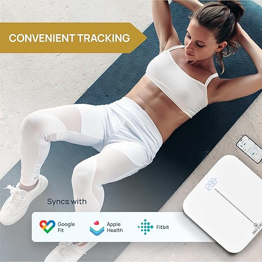 INEVIFIT Smart Premium Bathroom Scale, Highly Accurate Bluetooth Digital Bathroom Body Weight Scale, Precisely Measures Weight & BMI for Unlimited Users
