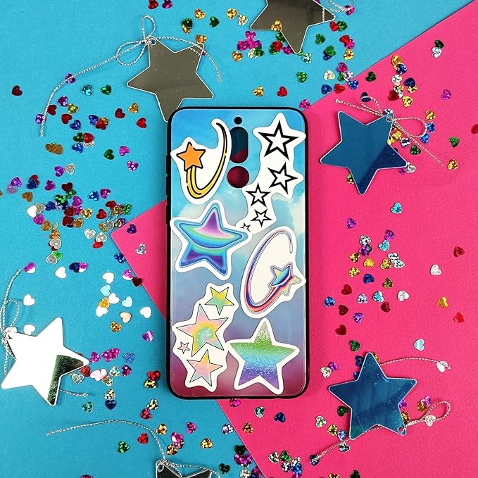 BulbaCraft Star Stickers Y2K - Small Star Stickers, Y2K Decals, Gifts for Women & Men