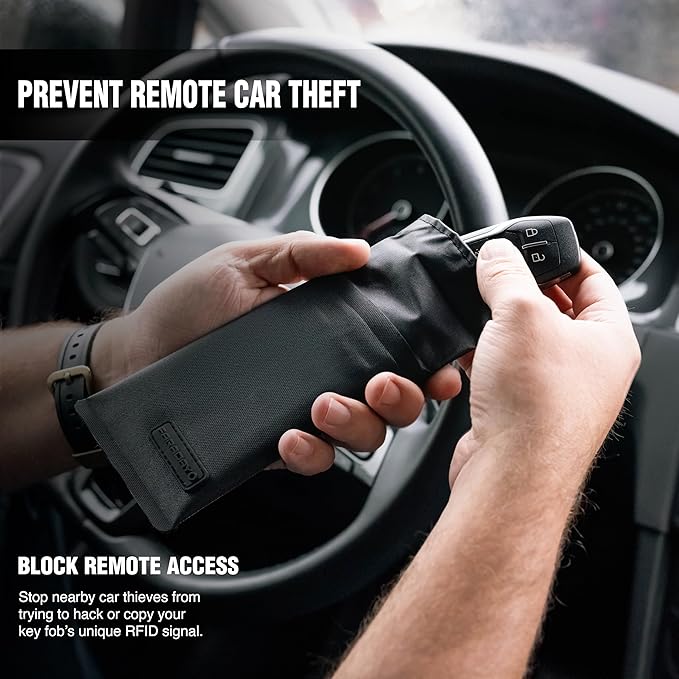 Faraday Key Fob Jacket® - RFID Shield | Anti-Theft Protection | Water Resist | Magnetic Close