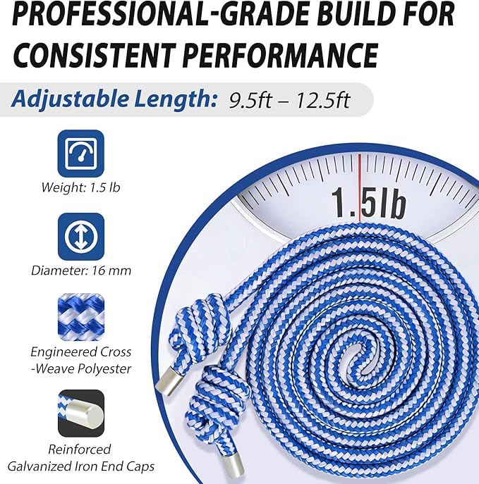 1.5lb Weighted Flow Rope for Men & Women – Heavy Rope Training Tool for Mobility, Coordination & Low-Impact Cardio