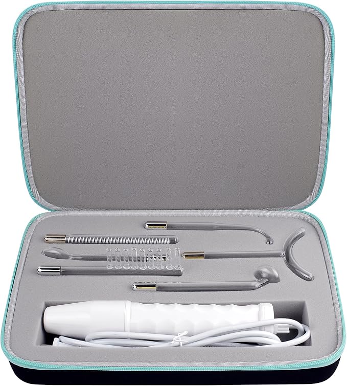 GWCASE Case Compatible with NuDerma/for Houzzi/for UUPAS/for DARSONVAL/for TUMAKOU/for NewWay High Frequency Wand - Portable Handheld Professional Skin Machine (Only Box)