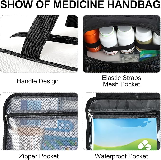 Fustylead Highland Cow Wild Animal Cows Large Medical Storage Bag with Zipper Empty First Aid Bag Trauma Kit for Traveling Hiking Camping Backpacking