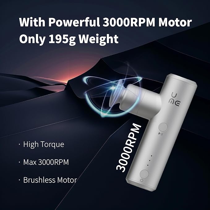 S1 Mini Massage Gun, Percussion Massage Gun Deep Tissue for Body Muscle Relaxation, Handheld Massage Gun for Women, Portable Massage Gun for Gym Office Travel with 4Hour Battery