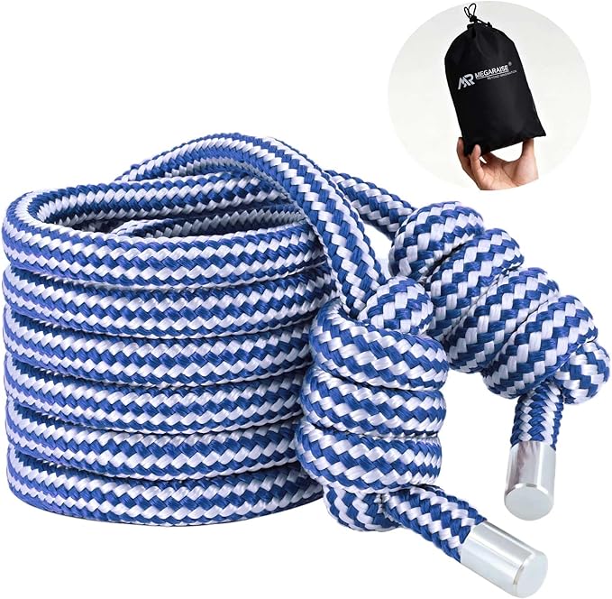 Flow Rope Weighted Fitness Jump Rope for Women Men Workout, Adjustable 1.44lb Heavy Rope for Adult Exercise, Mobility & Coordination Training at Home Gym & Outdoors