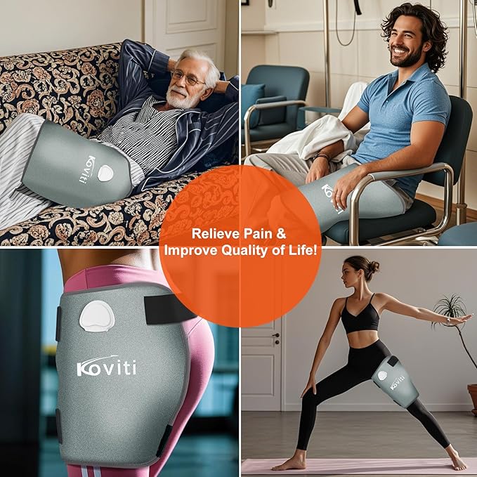 Koviti Hip Heating Pad for Sciatica Pain Relief - FSA HSA Eligible Hip Brace, Electric Heat Pad for Lower Back Thigh Buttock, Hot Physical Therapy Gifts for Women Men, Mom, Dad(XL)