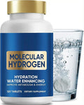 H2 Molecular Hydrogen Water Tablets - 120ct Magnesium Supplement for Brain Health & Focus
