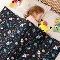 Sivio Weighted Blanket 3lbs, Small Cooling Heavy Blankets, Washable Breathable Weighted Throw Blanket for Sleep, 36"x48"-3lb,Black Universe