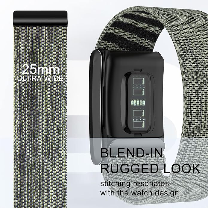 surundo Nylon Sport Band Compatible with Whoop Band 4.0 Strap Men Women with Bumper Case, Breathable Nylon Adjustable Waterproof Replacement Wristbands Straps for Whoop 4.0