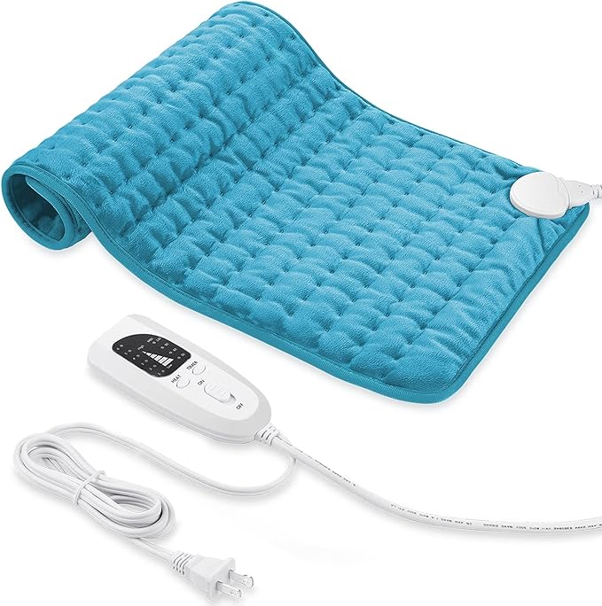 Electric Heating pad for Back Neck Shoulder Knee Arms Legs- Electric Heat Pads with 6 Heat Settings & Auto Shut Off &Dry/Moist Heat Heating Pad for Birthday Mother Father Girl Men Women