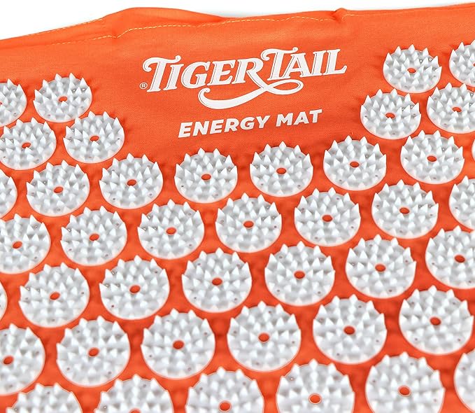 Tiger Tail Acupressure Energy Mat for Neck, Back, Shoulder, and Feet Pain Relief - Release Endorphins, Reduce Stress, Revitalize Energy Levels