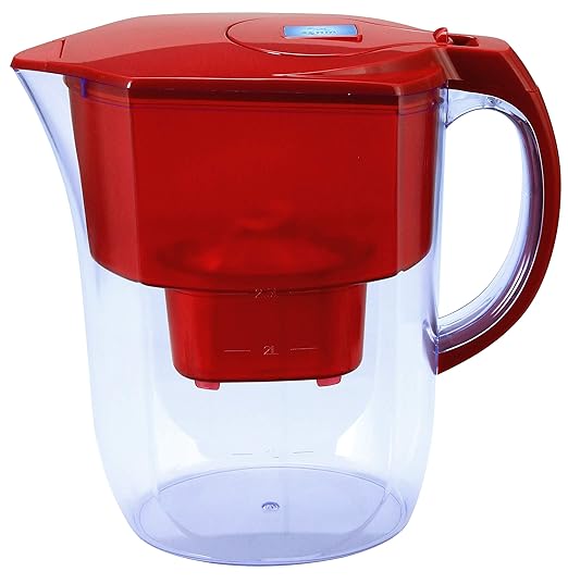 Premium Alkaline Water Pitcher - 3.8L Pure Healthy Water Ionizer with Activated Carbon Filter - Healthy, Clean & Toxin-Free Mineralized Alkaline Water in Min- PH 8.5-9.5