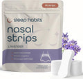 SleepHabits 45PC Breathing Strips, Non-Toxic 3rd Party Tested Nose Strips for Breathing | Nasal Strips for Snoring Solution | Extra Strength for Sensitive Skin | Nasal Strips for Sleeping, Lavender