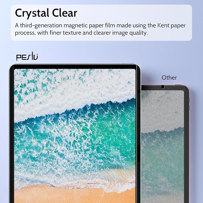 2 Pack Magnetic Paperfilm for iPad Air 13 Inch (2024-2026, M2 M3 M4), Feel Like Writing Drawing On Paper, Matte Removable Anti Glare Fingerprint Screen Protector Blue Light Filter