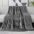 Lofus Weighted Blanket for Adults(15 lbs, 60" x 80"), Queen Size Heavy Blanket Machine Washable, Soft Weighted Blankets for Stress Relief and Sleep Promotion-Grey